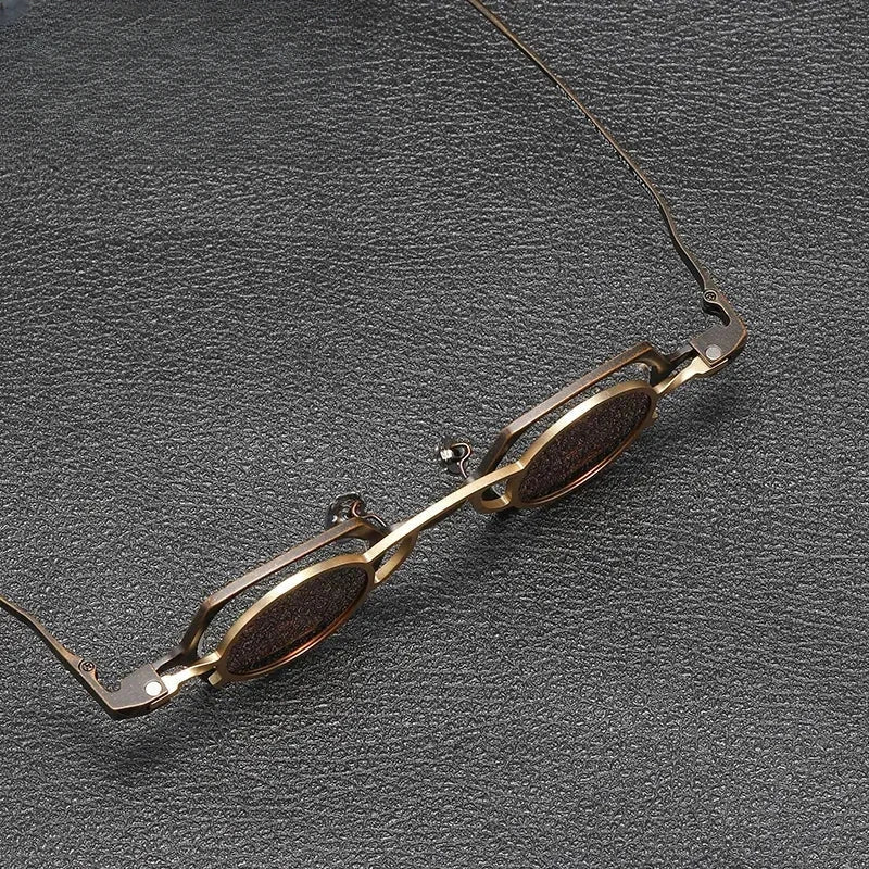 Unisex Square Full Rim Titanium Clip-On Prescription Glasses 1512 — view 3 | Rx Spectacle