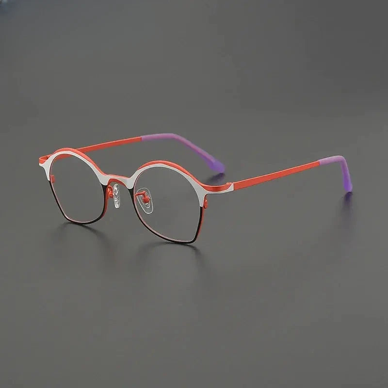Women's Oval Full Rim Titanium Prescription Glasses G85847 — view 9 | Rx Spectacle
