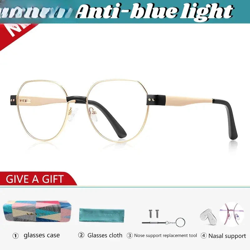 Women's Oval Full Rim TR90 Flat Top Reading Glasses 513174 — view 3 | Rx Spectacle