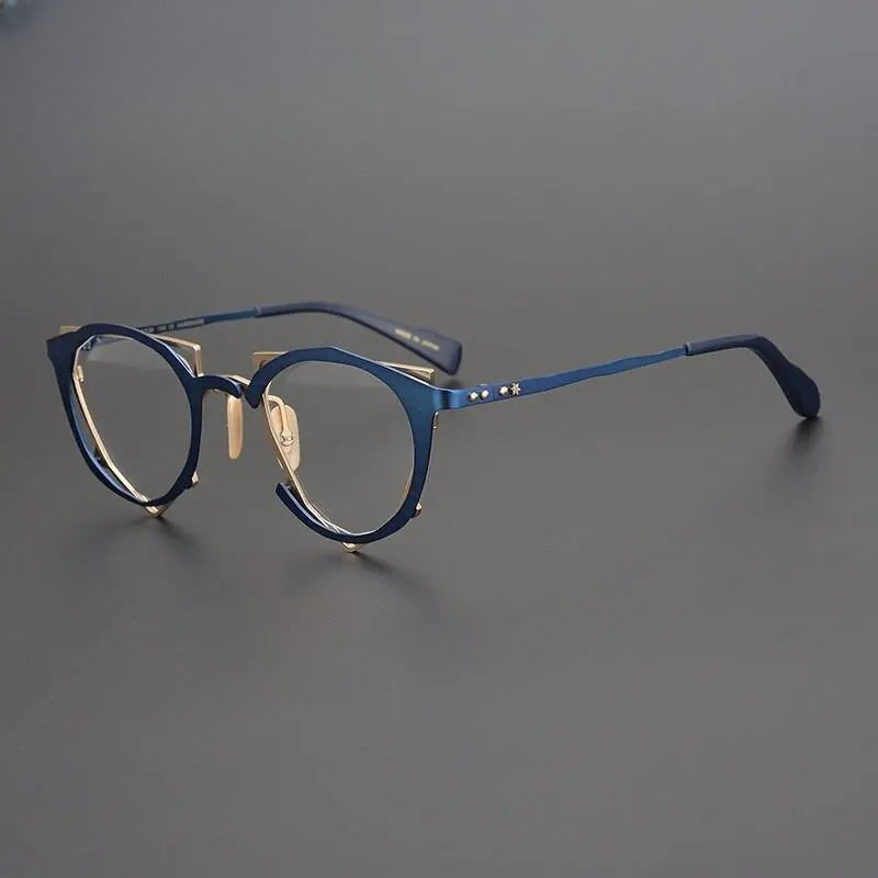 Unisex Triangle Full Rim Alloy Prescription Glasses Gxyj535 — view 1 | Rx Spectacle