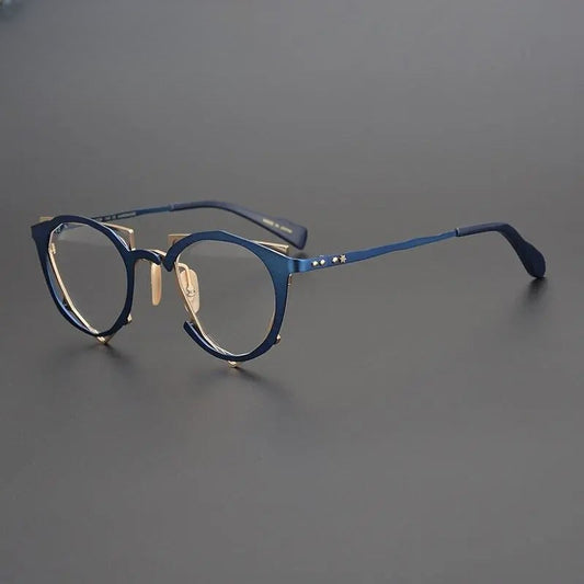 Unisex Triangle Full Rim Alloy Prescription Glasses Gxyj535 — view 1 | Rx Spectacle