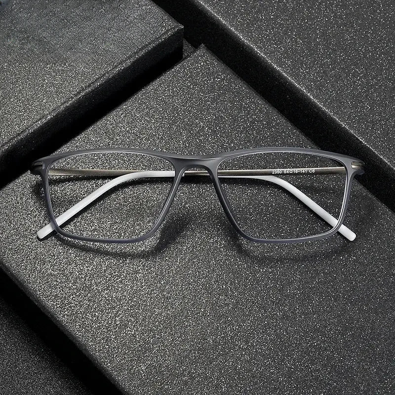 Unisex Square Full Rim Titanium Prescription Glasses 72350 — view 1 | Rx Spectacle