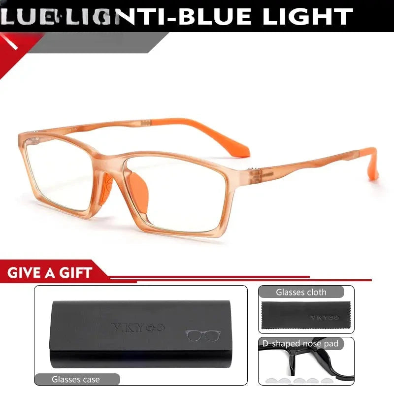 Men's Square Full Rim TR90 Reading Glasses 626600 — view 4 | Rx Spectacle