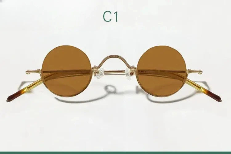 Women's Round Semi-Rimless Alloy Prescription Glasses 14130 — view 19 | Rx Spectacle