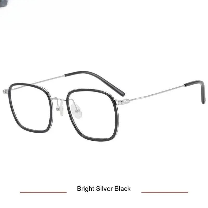 Men's Square Full Rim Titanium Prescription Glasses Kr16044 — view 7 | Rx Spectacle