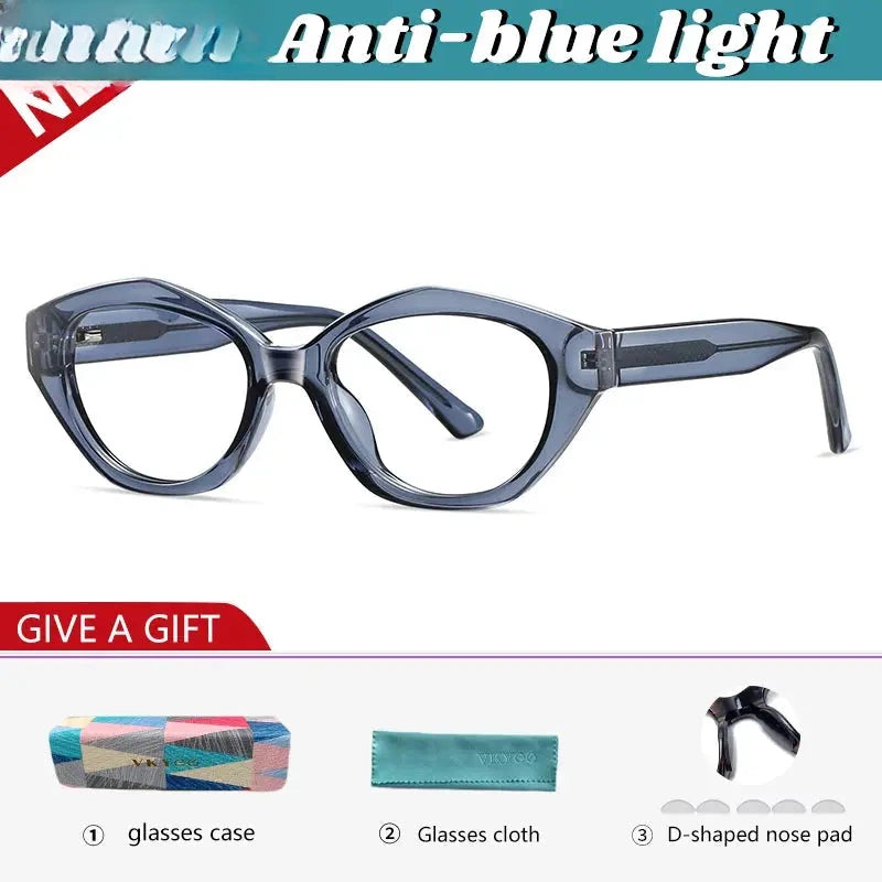 Unisex Oval Full Rim Titanium Reading Glasses 97029 — view 3 | Rx Spectacle