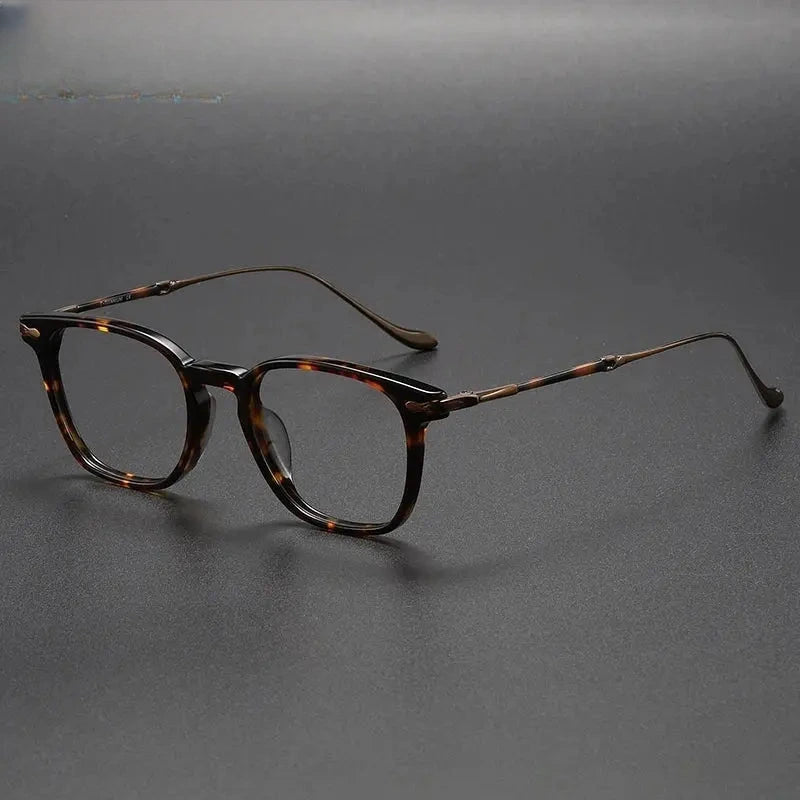 Women's Square Full Rim Titanium Prescription Glasses 932052 — view 5 | Rx Spectacle
