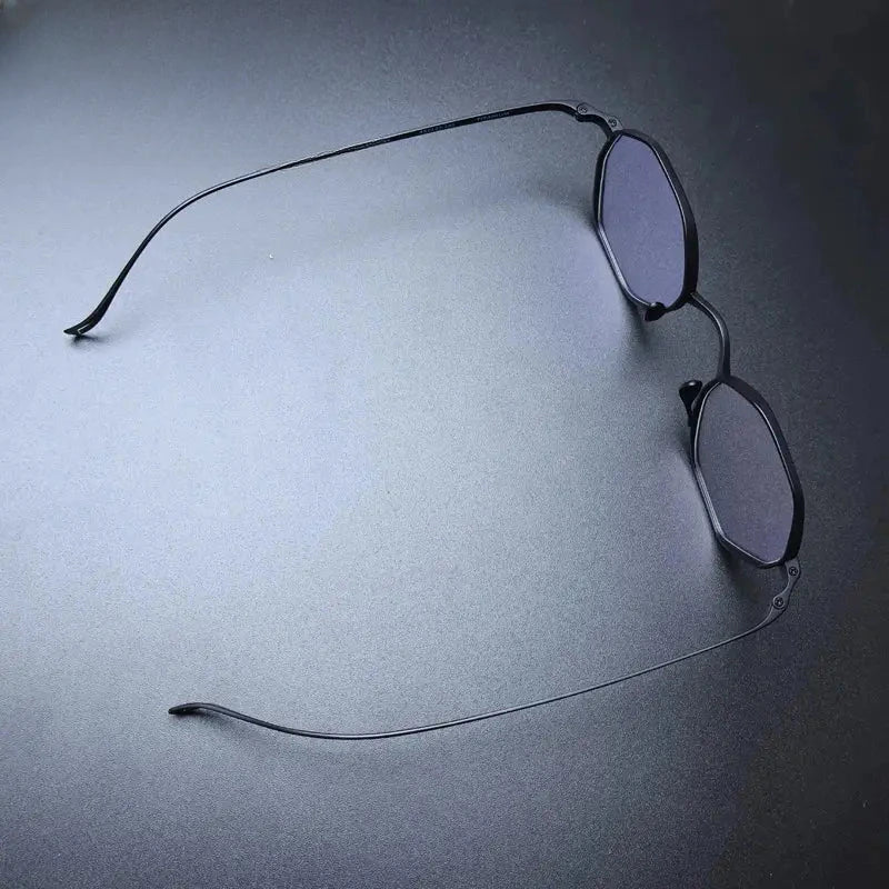 Unisex Polygon Full Rim Titanium Prescription Glasses Gxyj1451 — view 3 | Rx Spectacle