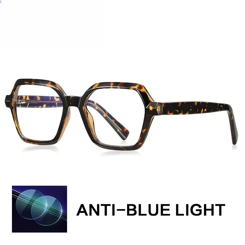 Women's Polygon Full Rim Titanium Reading Glasses G2162 — view 6 | Rx Spectacle