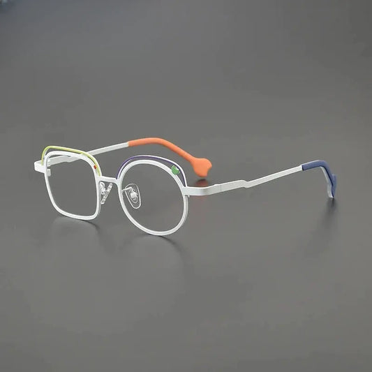 Women's Square Full Rim Titanium Prescription Glasses G85868 — view 1 | Rx Spectacle