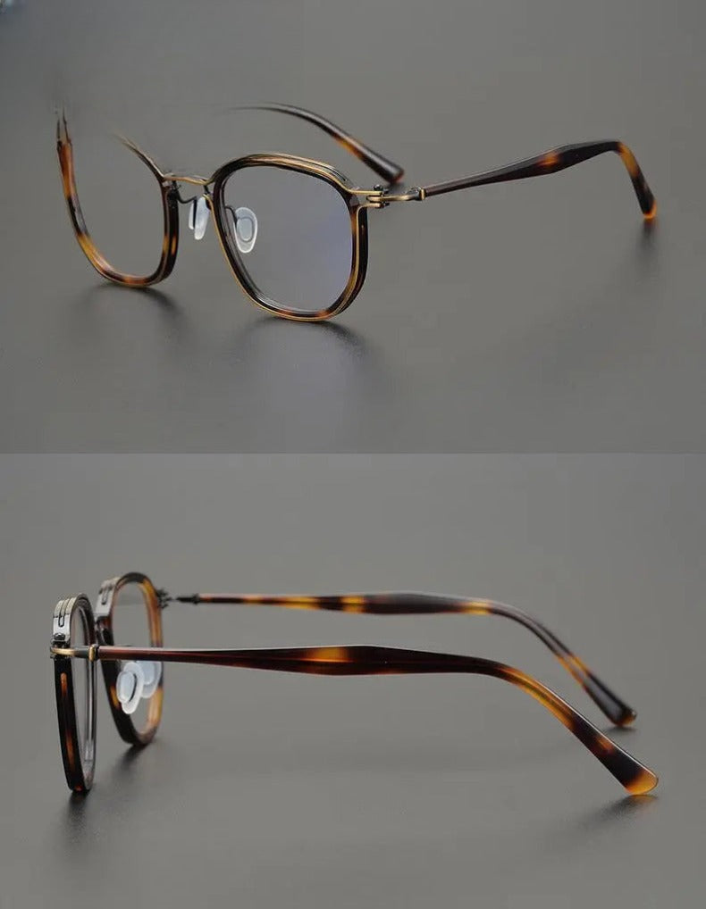 Unisex Square Full Rim Titanium Prescription Glasses Gxyj815 — view 13 | Rx Spectacle
