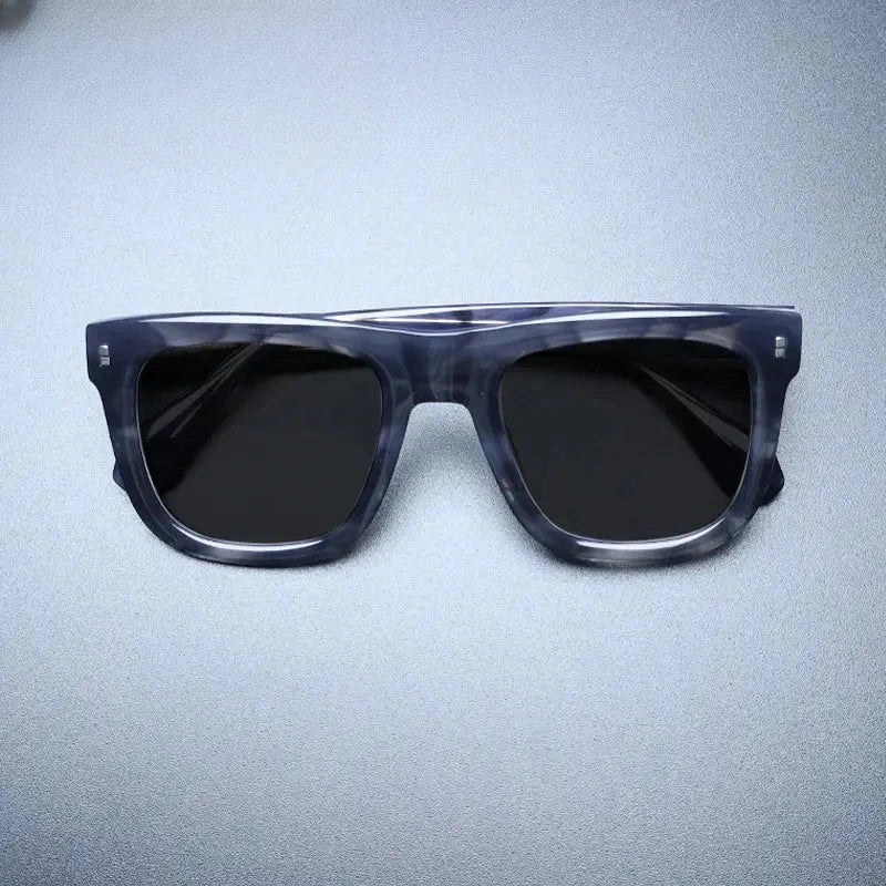 Unisex Square Full Rim Acetate Oversized Prescription Glasses M007 — view 7 | Rx Spectacle