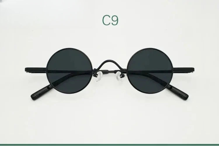 Unisex Round Full Rim Alloy Prescription Glasses 3836 — view 9 | Rx Spectacle