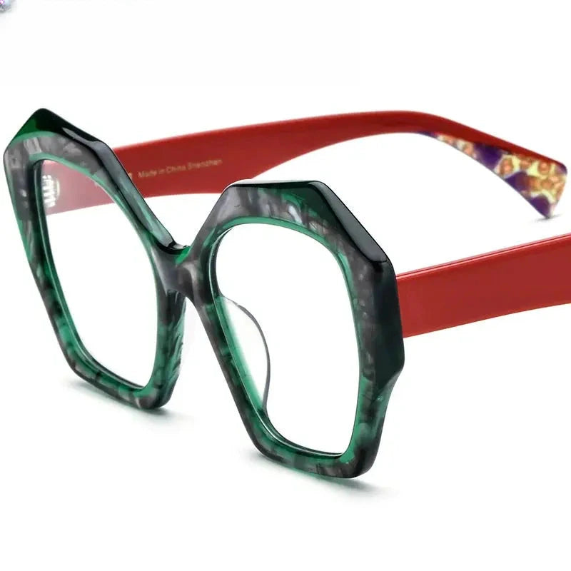 Women's Butterfly Full Rim Acetate Prescription Glasses 619359 — view 7 | Rx Spectacle
