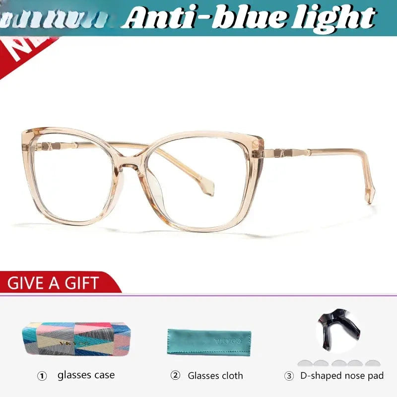 Women's Cat Eye Full Rim TR90 Reading Glasses 327004 — view 7 | Rx Spectacle