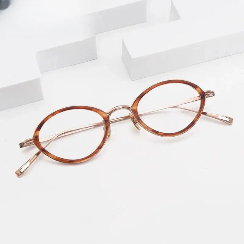 Women's Cat Eye Full Rim Titanium Prescription Glasses 770020 — view 3 | Rx Spectacle