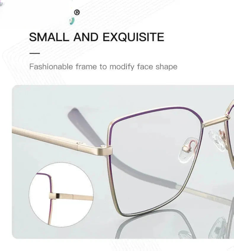 Unisex Butterfly Full Rim Titanium Reading Glasses 3086 — view 6 | Rx Spectacle