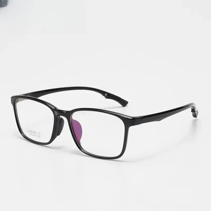 Unisex Square Full Rim Titanium Prescription Glasses 722696 — view 6 | Rx Spectacle