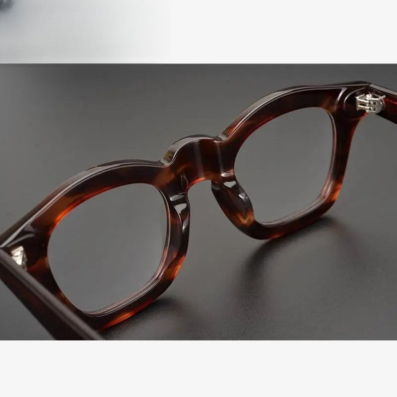 Unisex Round Full Rim Acetate Prescription Glasses Zxyj16 — view 6 | Rx Spectacle