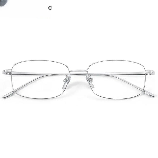 Unisex Square Full Rim Titanium Reading Glasses 8027 — view 1 | Rx Spectacle