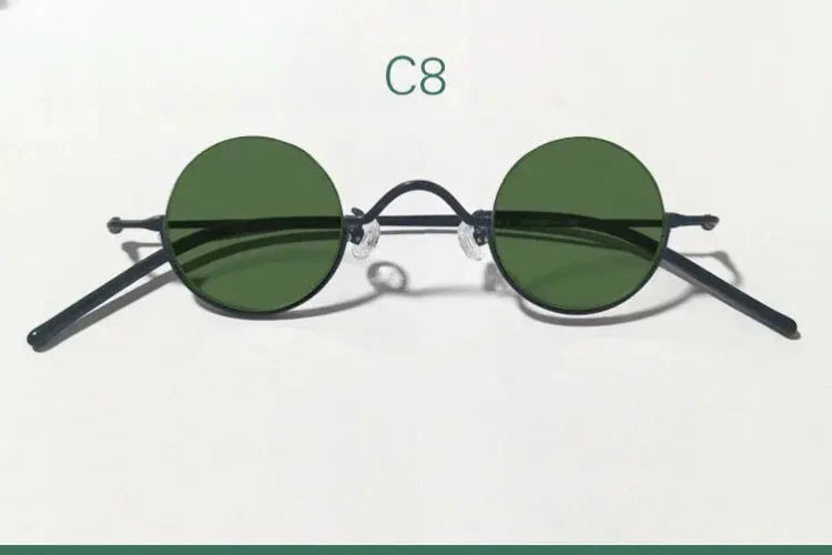 Women's Round Semi-Rimless Alloy Prescription Glasses 14130 — view 21 | Rx Spectacle