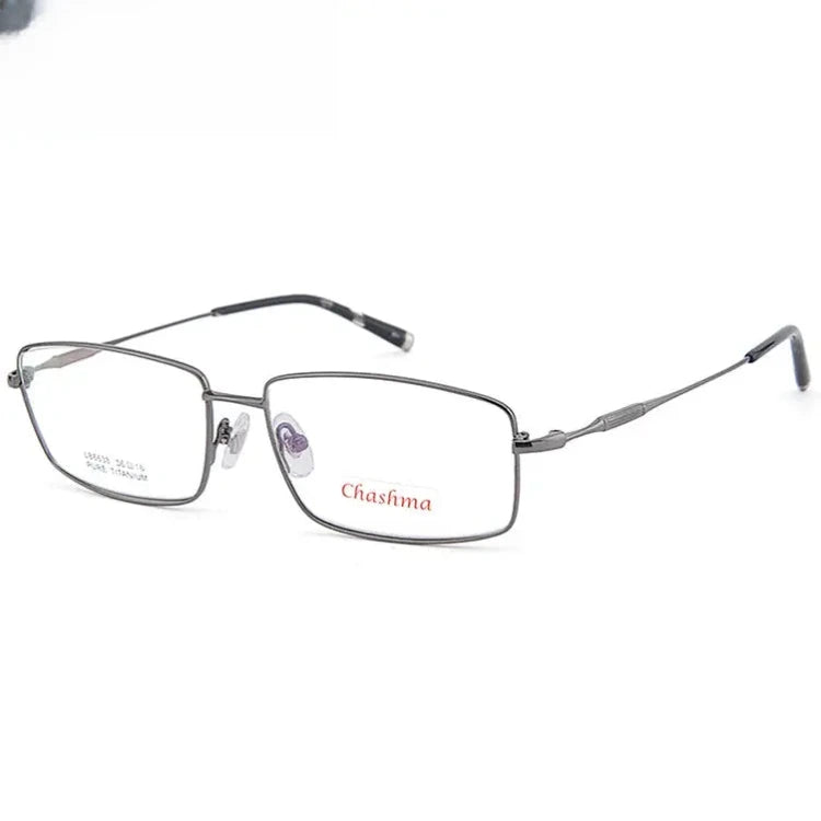 Women's Square Full Rim Titanium Prescription Glasses 416638 — view 3 | Rx Spectacle