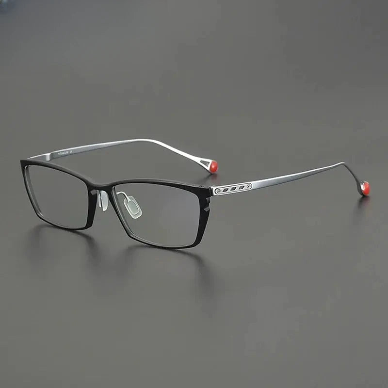 Unisex Browline Full Rim Titanium Prescription Glasses Gxyj2117 — view 1 | Rx Spectacle