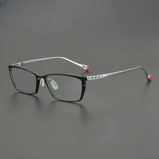 Unisex Browline Full Rim Titanium Prescription Glasses Gxyj2117 — view 1 | Rx Spectacle