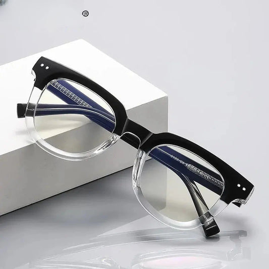 Unisex Square Full Rim Titanium Reading Glasses 2120 — view 1 | Rx Spectacle