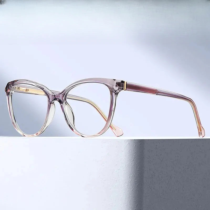 Women's Square Full Rim TR90 Prescription Glasses 392605 — view 1 | Rx Spectacle