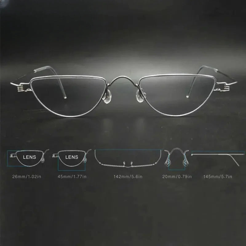 Unisex Triangle Full Rim Flat Top Reading Glasses 4520r — view 3 | Rx Spectacle