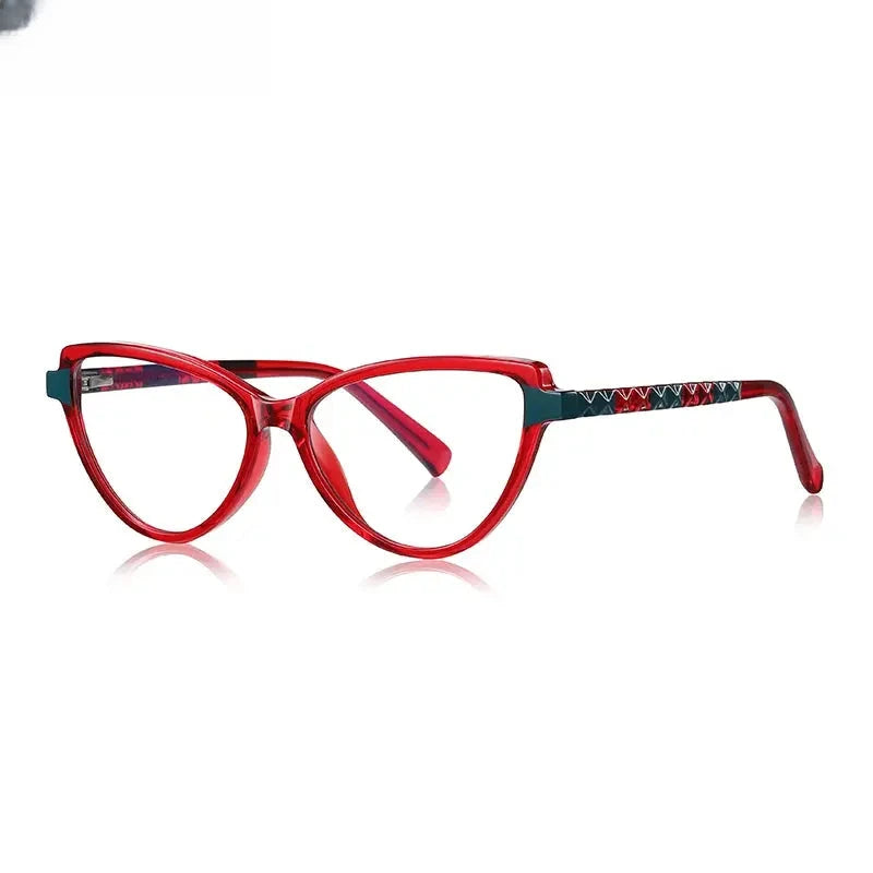 Women's Cat Eye Full Rim TR90 Reading Glasses 2131 — view 10 | Rx Spectacle