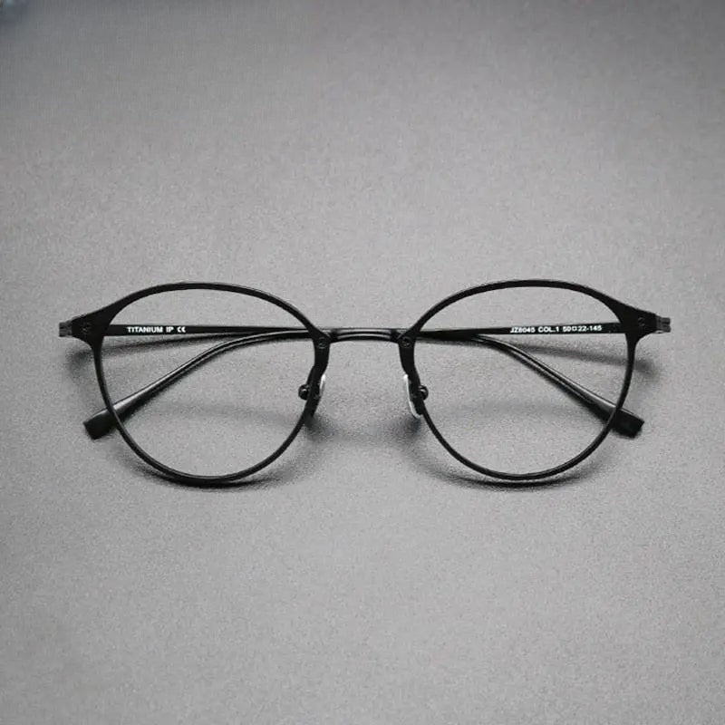 Unisex Square Full Rim Titanium Prescription Glasses Gxyj574 — view 6 | Rx Spectacle
