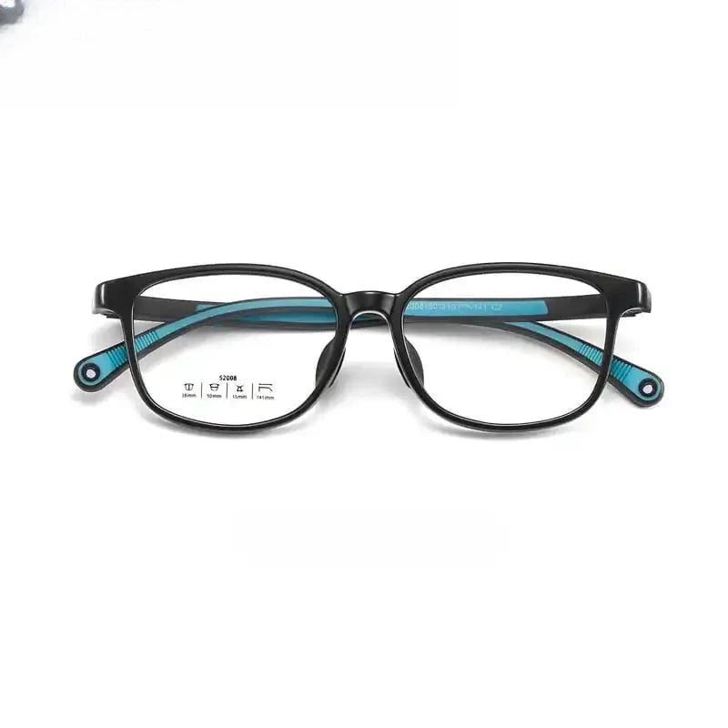 Unisex Square Full Rim Titanium Prescription Glasses 6520 — view 12 | Rx Spectacle