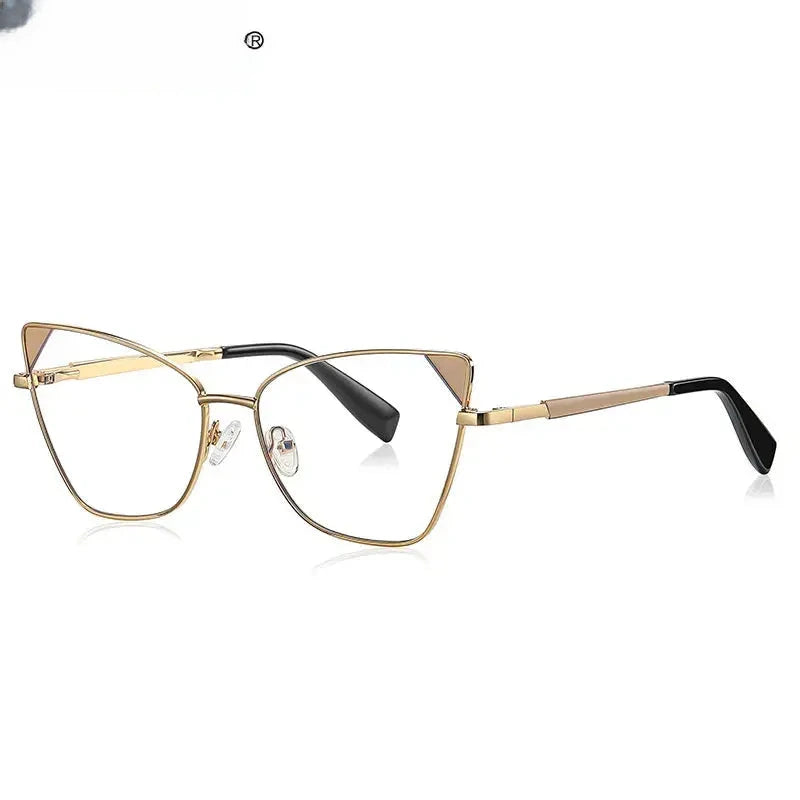 Women's Cat Eye Full Rim Titanium Reading Glasses 3046 — view 5 | Rx Spectacle