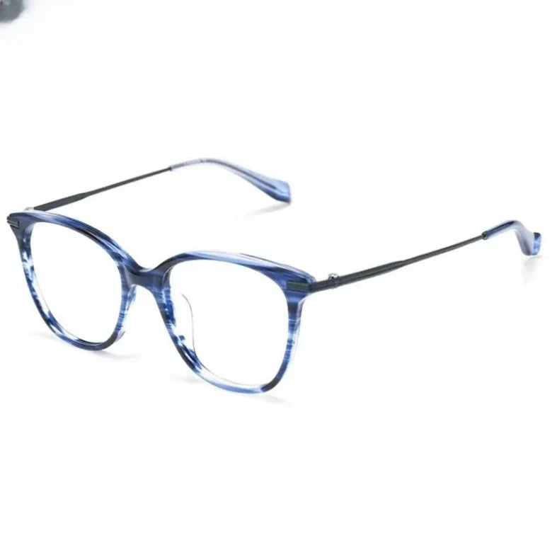 Women's Cat Eye Full Rim Titanium Prescription Glasses 790005 — view 3 | Rx Spectacle