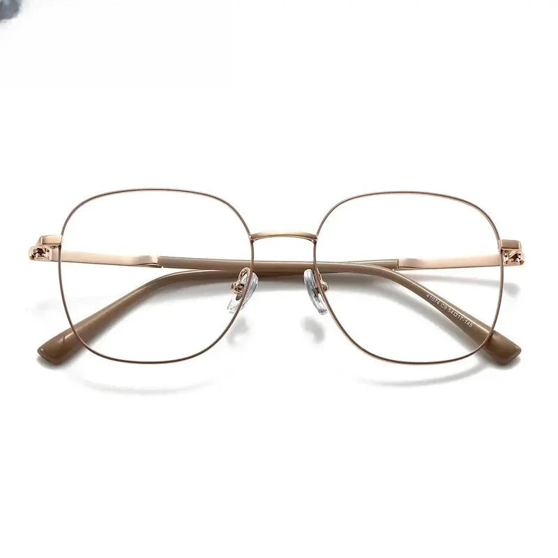 Unisex Square Full Rim Alloy Prescription Glasses 441074 — view 4 | Rx Spectacle