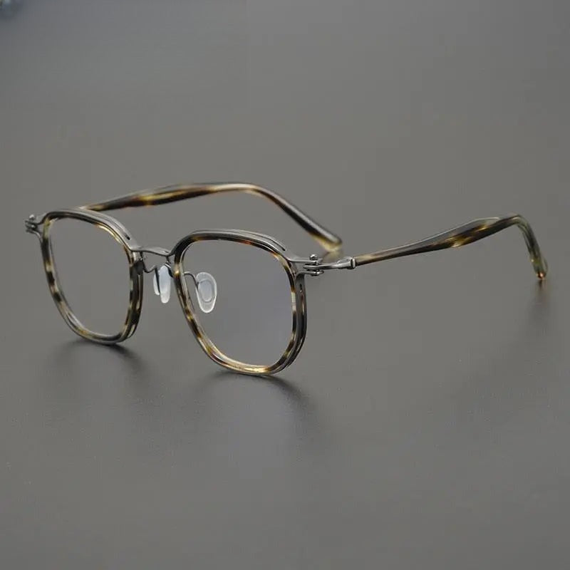 Unisex Square Full Rim Titanium Prescription Glasses Gxyj815 — view 1 | Rx Spectacle