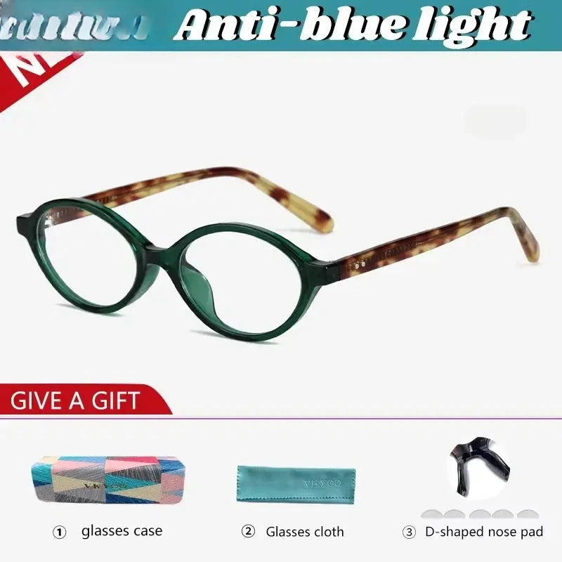 Women's Oval Full Rim Acetate Reading Glasses 91427 — view 6 | Rx Spectacle