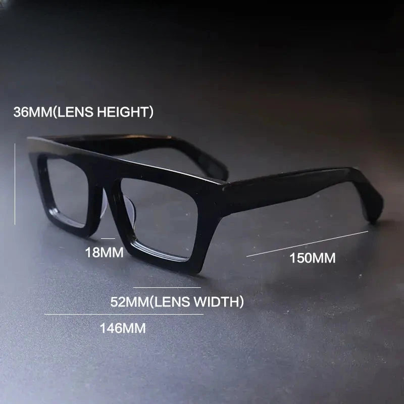 Unisex Square Full Rim Acetate Prescription Glasses Gxyj-1176 — view 5 | Rx Spectacle