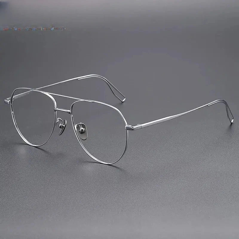 Unisex Oval Full Rim Double Bridge Prescription Glasses 881016 — view 5 | Rx Spectacle
