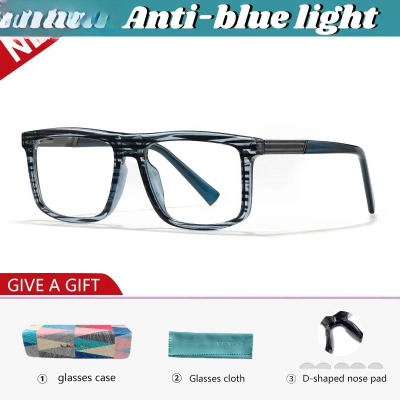 Unisex Square Full Rim TR90 Reading Glasses 660028 — view 4 | Rx Spectacle