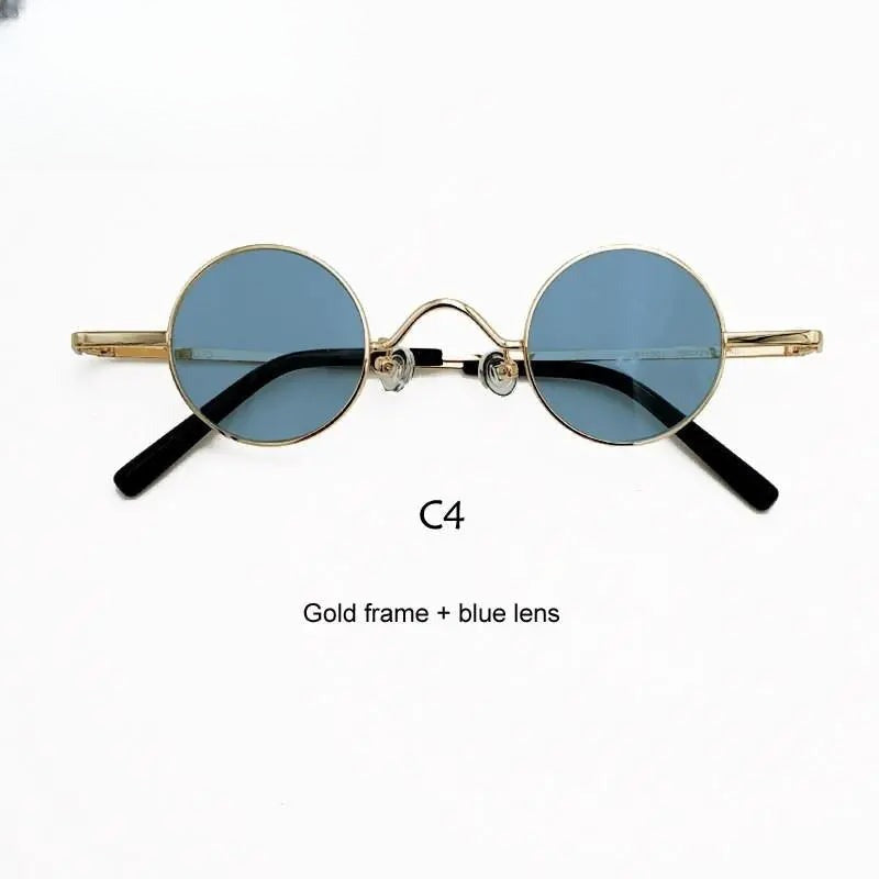 Unisex Round Full Rim Acetate Prescription Glasses Y050 — view 10 | Rx Spectacle