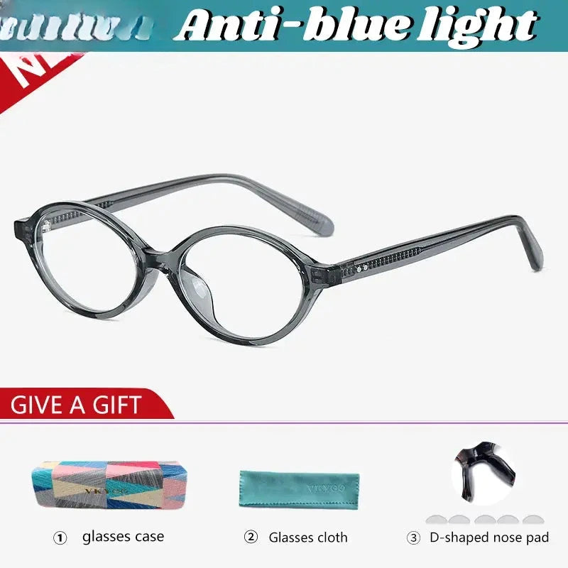 Women's Oval Full Rim Acetate Reading Glasses 91427 — view 8 | Rx Spectacle