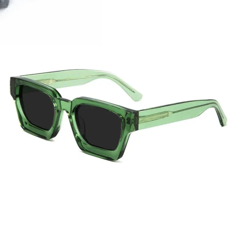 Unisex Square Full Rim Acetate Prescription Glasses Mo19 — view 8 | Rx Spectacle