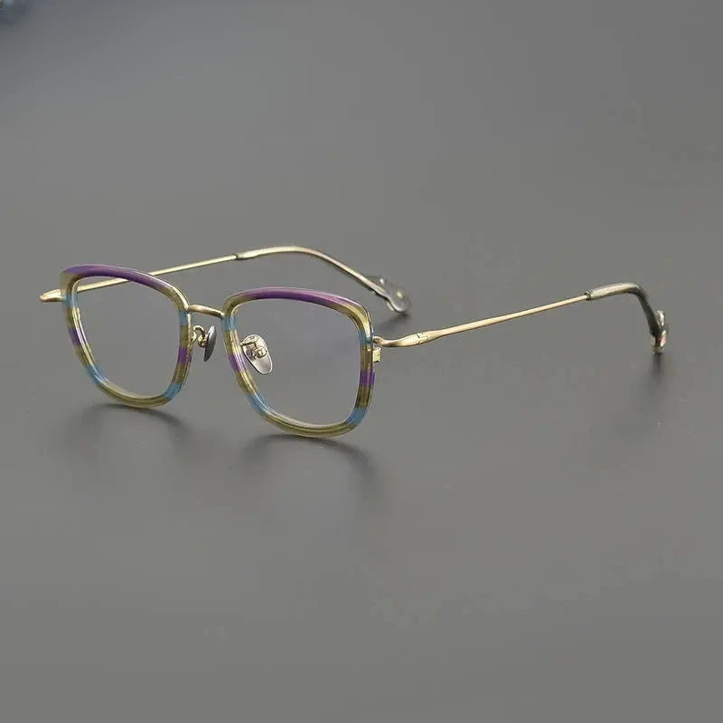 Unisex Cat Eye Full Rim Titanium Prescription Glasses Gxyj1458 — view 3 | Rx Spectacle