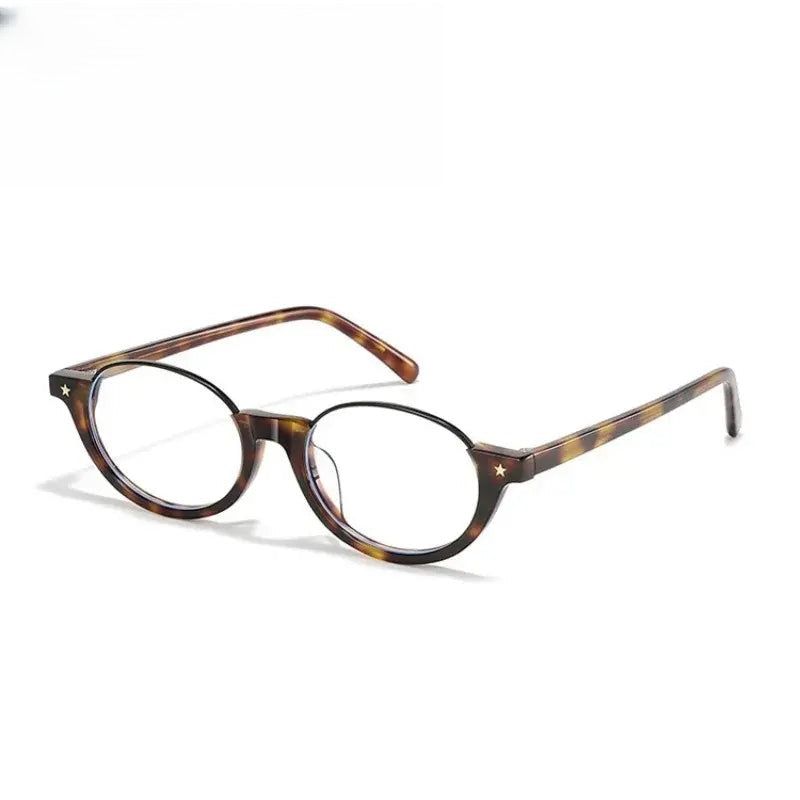Unisex Oval Full Rim Titanium Prescription Glasses 720812 — view 1 | Rx Spectacle
