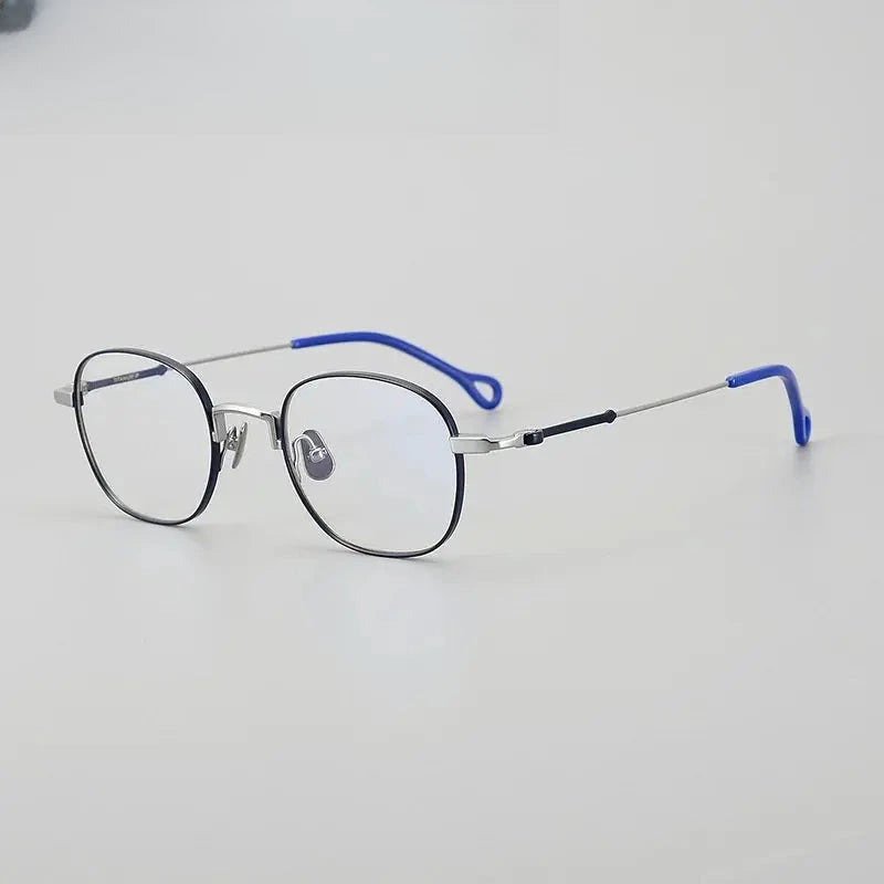 Unisex Round Full Rim Titanium Prescription Glasses 20469 — view 4 | Rx Spectacle