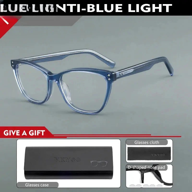 Women's Cat Eye Full Rim Acetate Reading Glasses 688022 — view 6 | Rx Spectacle