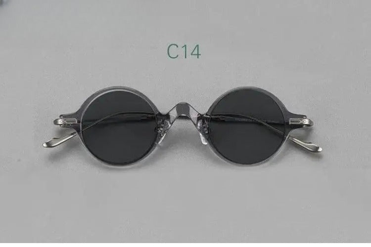 Unisex Round Full Rim Titanium Prescription Glasses 4128B — view 20 | Rx Spectacle